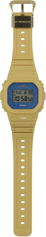卡西欧,G-SHOCK 48.90x43.80毫米,48.90x43.80毫米,合成树脂,蓝色,灰色,石英,倒计时,计时,月历,星期历,矿物水晶,方形,DW5600SLF23,DW5600SLF23-5