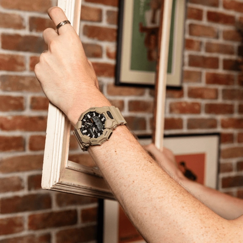 卡西欧,G-SHOCK 51.90毫米,51.90毫米,生物基,碳纤维,合成树脂,黑色,石英,倒计时,计时,月历,星期历,矿物水晶,圆形,GA010,GA010-5A