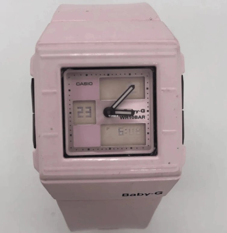 卡西欧,BABY-G 36毫米,36毫米,亚克力,塑料,粉色,石英,BGA,BGA-200-4E2