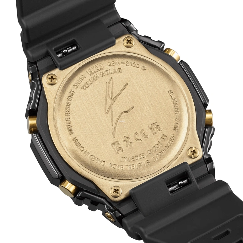 卡西欧,G-SHOCK 44.40毫米,44.40毫米,生物基,合成树脂,黄金色,石英,倒计时,计时,月历,星期历,矿物水晶,八角形,GBM2100RH,GBM2100RH-1A