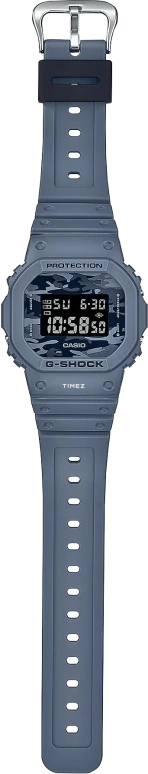 卡西欧,G-SHOCK 48.90x42.80毫米,48.90x42.80毫米,合成树脂,蓝色,黑色,石英,倒计时,计时,月历,星期历,矿物水晶,方形,DW5600CA,DW5600CA-2