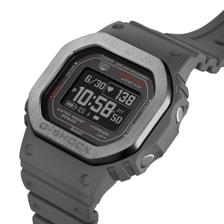卡西欧,G-SHOCK 51.10x44.50毫米,51.10x44.50毫米,生物基,黑色,石英,计时,月相,月历,星期历,矿物水晶,方形,DW,DW-H5600MB-8