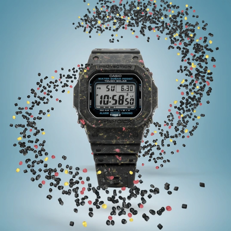 Casio,G-SHOCK 46.70x43.20mm,46.70x43.20mm,Resin,Black,Quartz,Countdown,Chronograph,Month,Date,Hardlex,Square,G5600BG,G5600BG-1