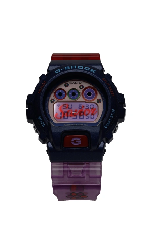 卡西欧,G-SHOCK 53.20x40毫米,53.20x40毫米,合成树脂,粉色,石英,倒计时,计时,月历,星期历,矿物水晶,圆形,DW6900JT25,DW6900JT25-2