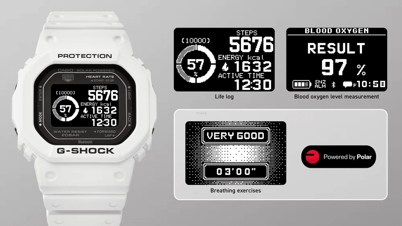 卡西欧,G-SHOCK 51.10x44.50毫米,51.10x44.50毫米,生物基,黑色,石英,计时,月相,月历,星期历,矿物水晶,方形,DW,DW-H5600-7