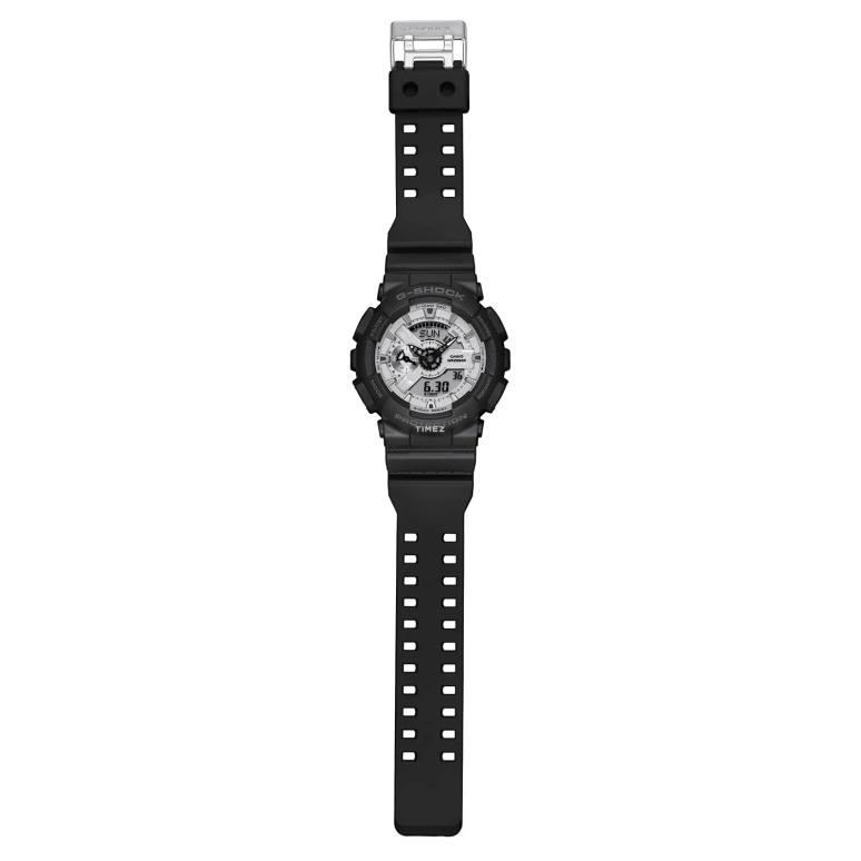 卡西欧,G-SHOCK 51.20毫米,51.20毫米,合成树脂,白色,石英,倒计时,计时,月历,星期历,矿物水晶,圆形,GA110WD,GA110WD-1A