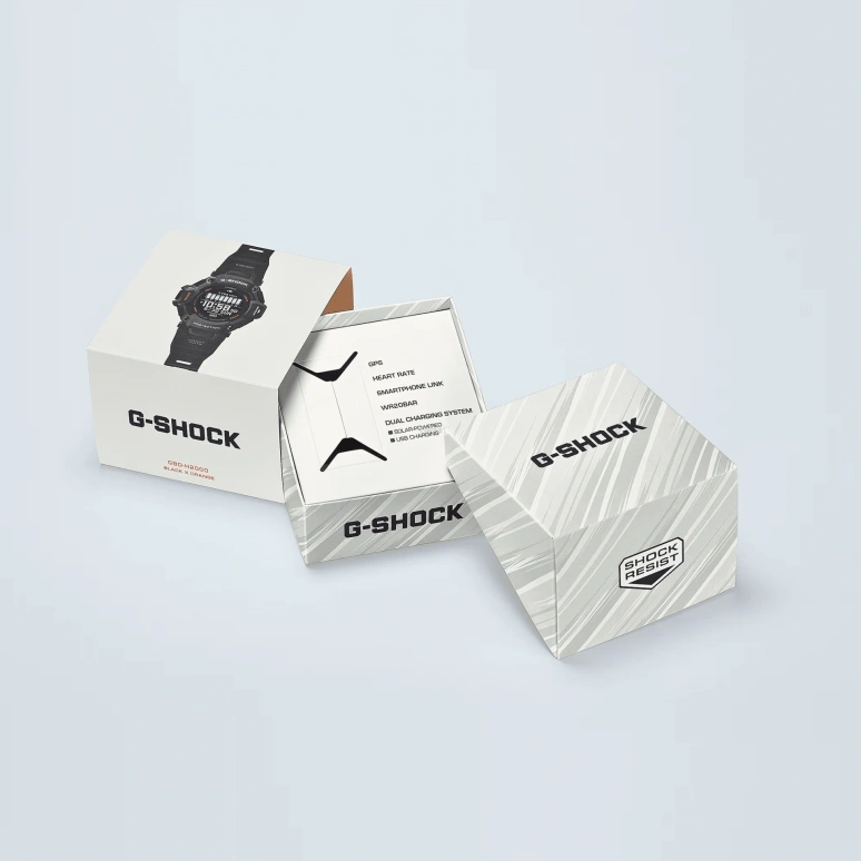 卡西欧,G-SHOCK 52.60毫米,52.60毫米,生物基,合成树脂,黑色,处理器,倒计时,计时,月历,星期历,矿物水晶,圆形,GBDH2000,GBDH2000-1A