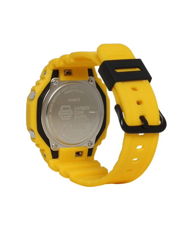 卡西欧,G-SHOCK 48.50x45.40毫米,48.50x45.40毫米,合成树脂,碳纤维,黑色,石英,倒计时,计时,月历,星期历,矿物水晶,圆形,GAB2100C,GAB2100C-9A