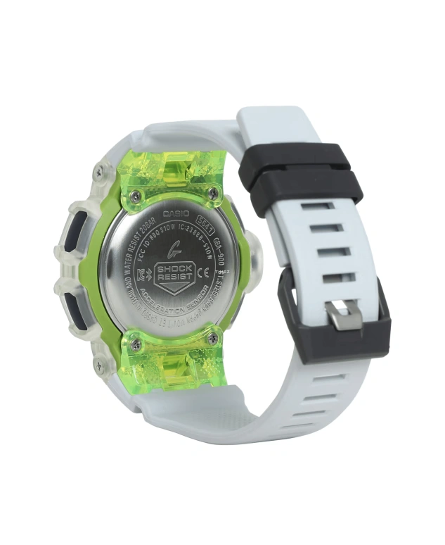 卡西欧,G-SHOCK 48.90毫米,48.90毫米,合成树脂,灰色,石英,倒计时,计时,月历,星期历,矿物水晶,圆形,GBA900SM,GBA900SM-7A9
