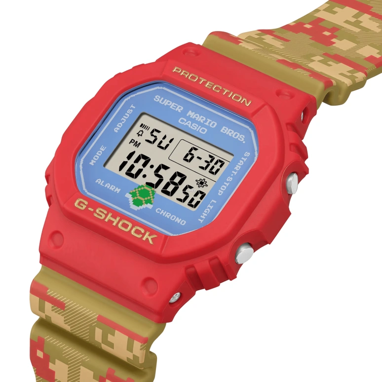 卡西欧,G-SHOCK 48.90x43.80毫米,48.90x43.80毫米,合成树脂,蓝色,灰色,石英,倒计时,计时,月历,星期历,矿物水晶,方形,DW5600SMB,DW5600SMB-4
