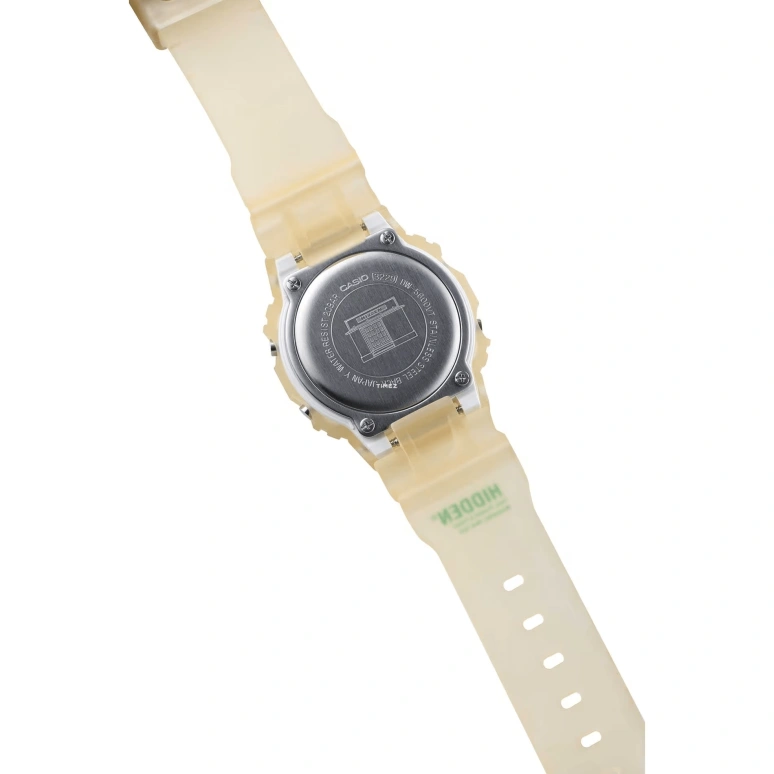 卡西欧,G-SHOCK 48.90x43.80毫米,48.90x43.80毫米,合成树脂,米色,灰色,石英,倒计时,计时,月历,星期历,矿物水晶,方形,DW5600HDN22,DW5600HDN22-7