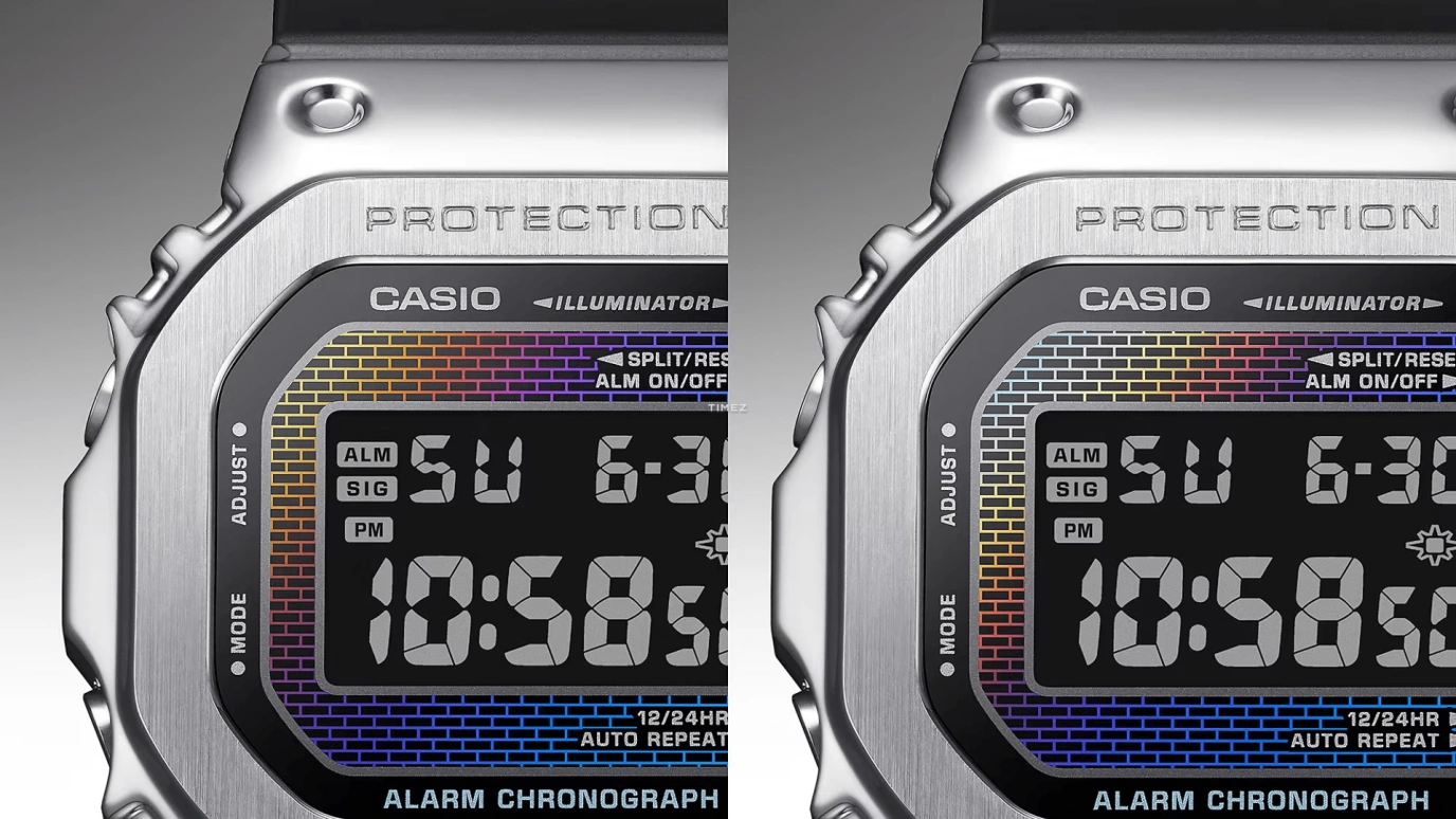 卡西欧,G-SHOCK 49.60x43.20毫米,49.60x43.20毫米,合成树脂,多色,石英,倒计时,计时,月历,星期历,矿物水晶,方形,GM5600RW,GM5600RW-1