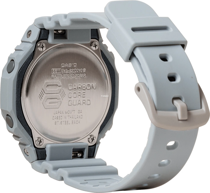 卡西欧,G-SHOCK 46.20x42.90毫米,46.20x42.90毫米,碳纤维,紫色,石英,倒计时,计时,月历,星期历,矿物水晶,八角形,GMAS2100NC,GMAS2100NC-8A