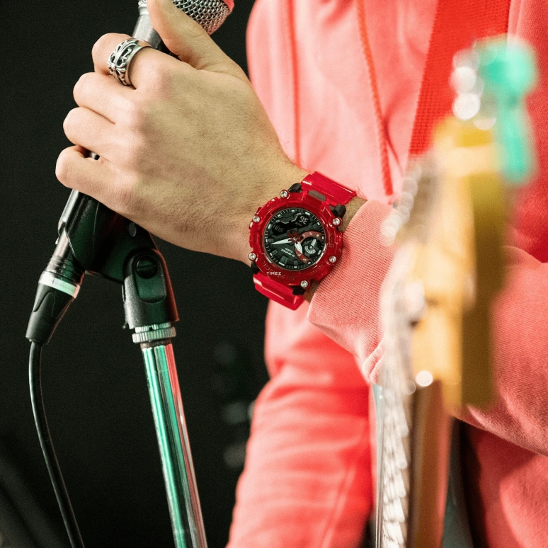 卡西欧,G-SHOCK 50.80x47.10毫米,50.80x47.10毫米,合成树脂,黑色,石英,倒计时,计时,月历,星期历,矿物水晶,圆形,GA2200SKL,GA2200SKL-4A
