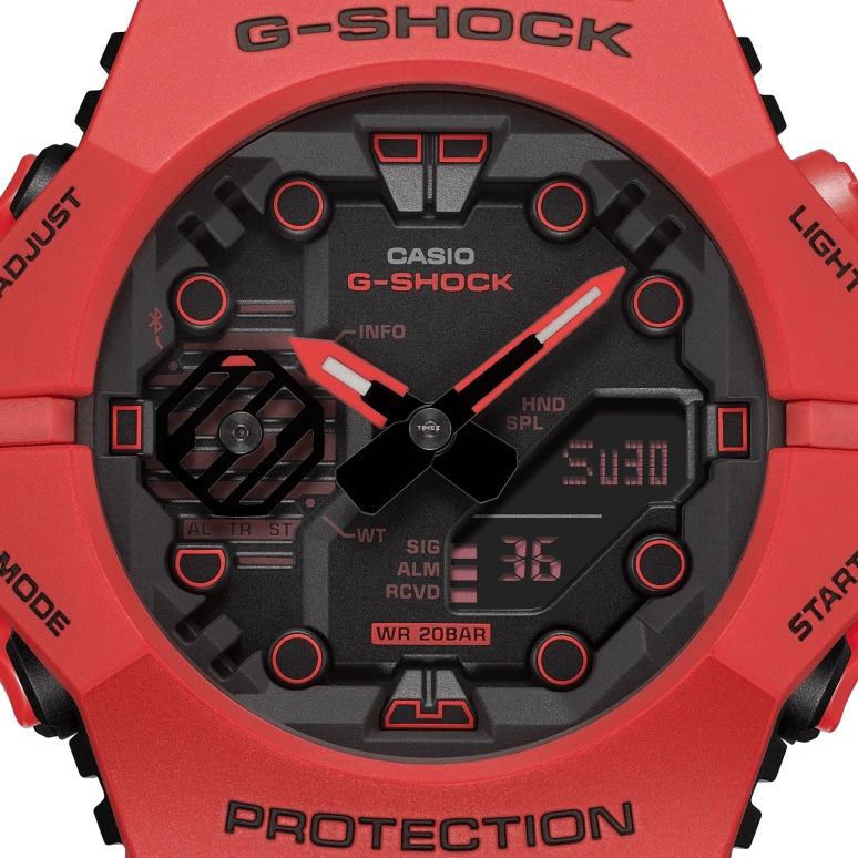 Casio,G-SHOCK 42.50x46mm,42.50x46mm,Resin,Carbon,Black,Quartz,Countdown,Chronograph,Month,Date,Hardlex,Round,GAB001,GAB001-4A