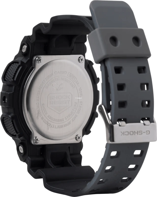 卡西欧,G-SHOCK 51.20毫米,51.20毫米,合成树脂,蓝色,石英,倒计时,计时,月历,星期历,矿物水晶,圆形,GA100FL,GA100FL-1A