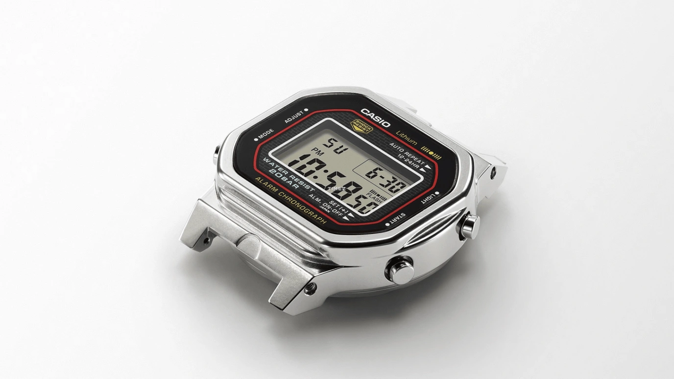 卡西欧,G-SHOCK 48.90x42.30毫米,48.90x42.30毫米,生物基,合成树脂,黑色,石英,倒计时,计时,月历,星期历,矿物水晶,方形,DW5000R,DW5000R-1A