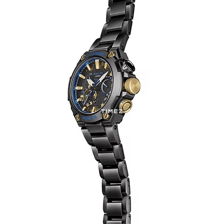 Casio,MR-G 49.80mm,49.80mm,Titanium,Black,Quartz,Countdown,Chronograph,Date,Day,Sapphire,Round,MRGB2000B,MRGB2000B-1A