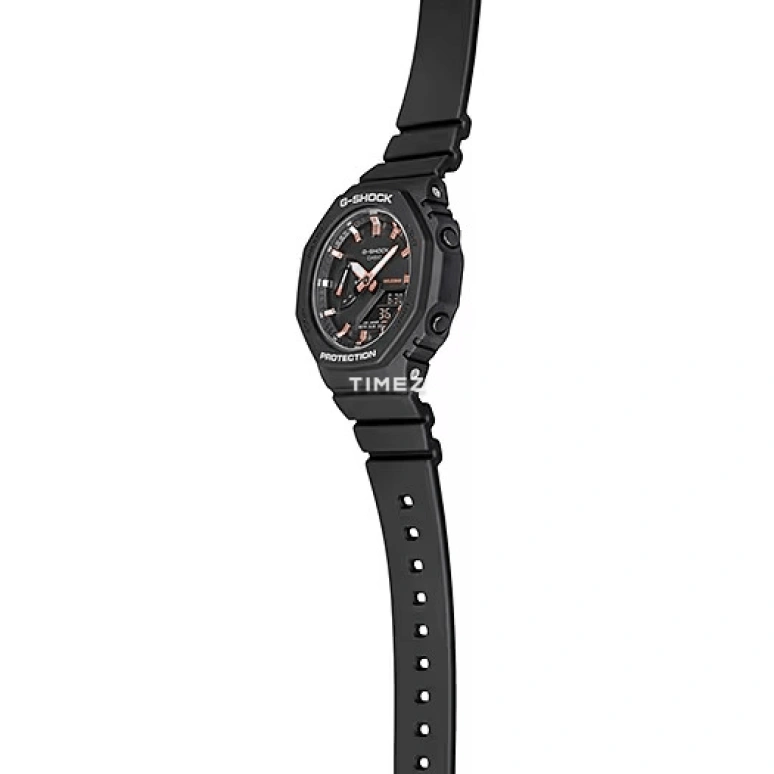 卡西欧,G-SHOCK 42.90毫米,42.90毫米,碳纤维,合成树脂,黑色,石英,倒计时,计时,月历,星期历,矿物水晶,八角形,GMAS2100,GMAS2100-1A