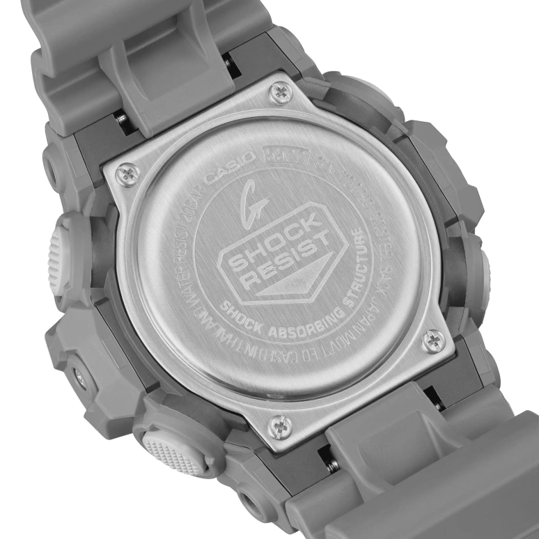 卡西欧,G-SHOCK 53.40毫米,53.40毫米,合成树脂,白色,石英,倒计时,计时,月历,星期历,矿物水晶,圆形,GA700HD,GA700HD-8A