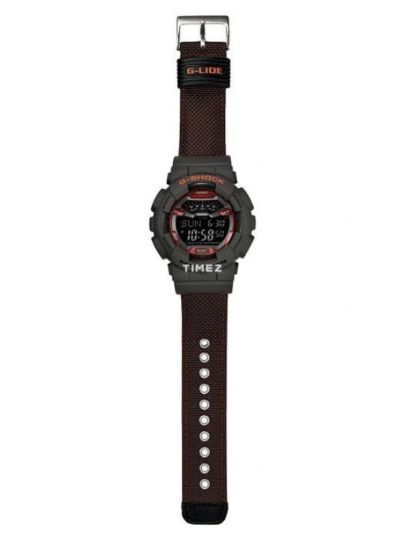 卡西欧,G-SHOCK 51.20毫米,51.20毫米,合成树脂,黑色,灰色,石英,倒计时,计时,月历,星期历,矿物水晶,圆形,GLS100,GLS100-5