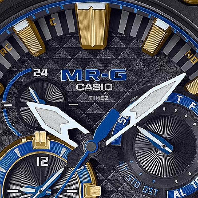 Casio,MR-G 49.80mm,49.80mm,Titanium,Black,Quartz,Countdown,Chronograph,Date,Day,Sapphire,Round,MRGB2000B,MRGB2000B-1A