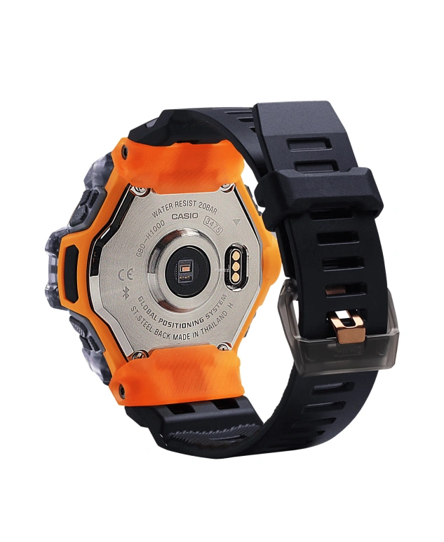 卡西欧,G-SHOCK 55毫米,55毫米,合成树脂,黑色,处理器,倒计时,计时,月历,星期历,矿物水晶,圆形,GBDH1000,GBDH1000-1A4