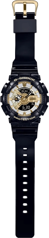 卡西欧,G-SHOCK 49x45.90毫米,49x45.90毫米,合成树脂,多色,石英,倒计时,计时,月历,星期历,矿物水晶,圆形,GMAS110GB,GMAS110GB-1A