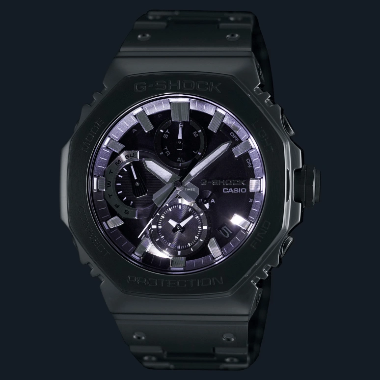 卡西欧,G-SHOCK 51.30x46.30毫米,51.30x46.30毫米,不锈钢,黑色,石英,倒计时,计时,星期历,日历,矿物水晶,八角形,GMCB2100D,GMCB2100D-1A