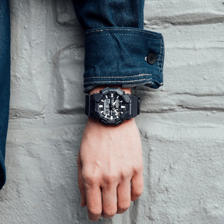 卡西欧,G-SHOCK 51.90毫米,51.90毫米,生物基,碳纤维,合成树脂,黑色,石英,倒计时,计时,月历,星期历,矿物水晶,圆形,GA010,GA010-1A