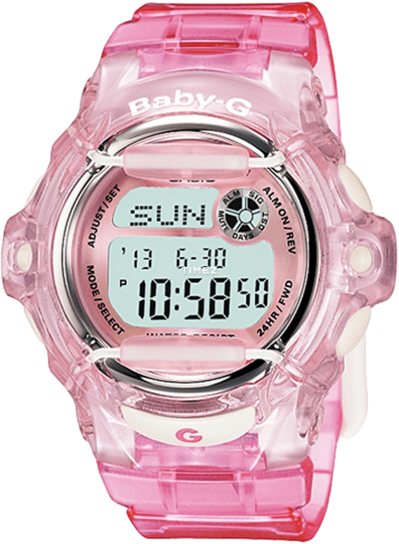 卡西欧,BABY-G ,合成树脂,不锈钢,灰色,石英,BG,BG-169R-4
