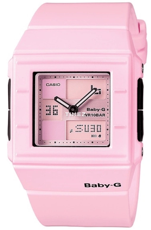 卡西欧,BABY-G 36毫米,36毫米,亚克力,塑料,粉色,石英,BGA,BGA-200-4E2