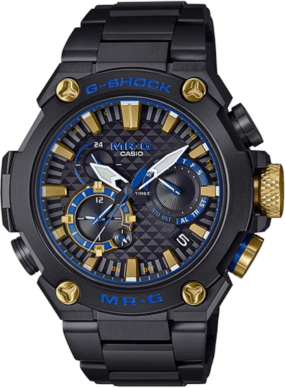 Casio,MR-G 49.80mm,49.80mm,Titanium,Black,Quartz,Countdown,Chronograph,Date,Day,Sapphire,Round,MRGB2000B,MRGB2000B-1A