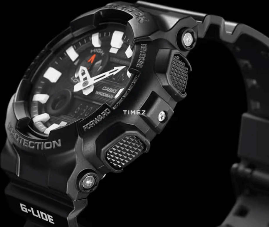 卡西欧,G-SHOCK 51.20毫米,51.20毫米,合成树脂,黑色,石英,倒计时,计时,月历,星期历,矿物水晶,圆形,GAX100B,GAX100B-1A