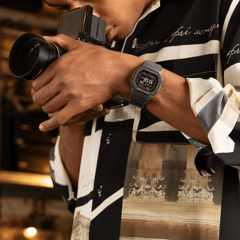 卡西欧,G-SHOCK 51.10x44.50毫米,51.10x44.50毫米,生物基,黑色,石英,计时,月相,月历,星期历,矿物水晶,方形,DW,DW-H5600MB-8