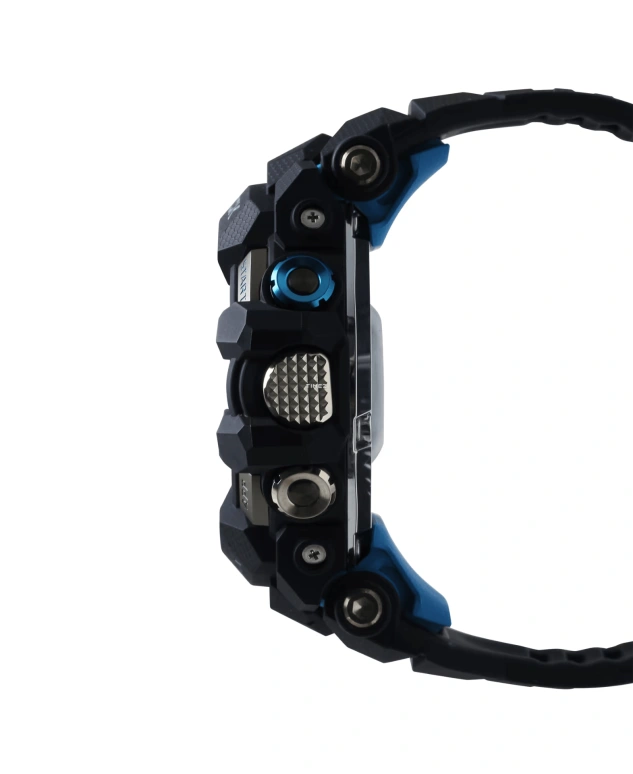 卡西欧,G-SHOCK 56.30毫米,56.30毫米,合成树脂,蓝色,黑色,处理器,智能手表,GPS,高度计,罗盘,矿物水晶,圆形,GSWH1000,GSWH1000-1