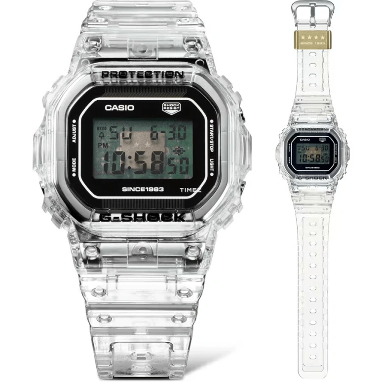 卡西欧,G-SHOCK 48.90毫米,48.90毫米,合成树脂,黑色,石英,倒计时,计时,月历,星期历,矿物水晶,方形,DW5040RX,DW5040RX-7