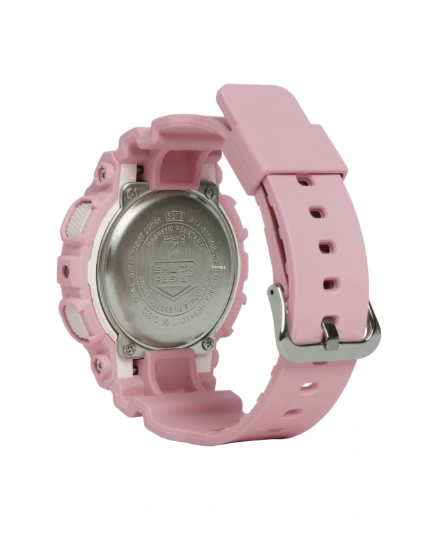 卡西欧,G-SHOCK 45.90毫米,45.90毫米,合成树脂,银色,石英,倒计时,计时,月历,星期历,矿物水晶,圆形,GMAS120NP,GMAS120NP-4A