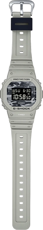 卡西欧,G-SHOCK 48.90x42.80毫米,48.90x42.80毫米,合成树脂,灰色,黑色,石英,倒计时,计时,月历,星期历,矿物水晶,方形,DW5600CA,DW5600CA-8