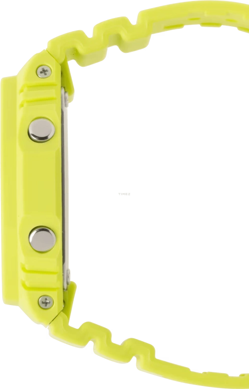 卡西欧,G-SHOCK 48.50x45.40毫米,48.50x45.40毫米,碳纤维,生物基,合成树脂,黄色,石英,倒计时,计时,月历,星期历,矿物水晶,圆形,GA2100,GA2100-9A9