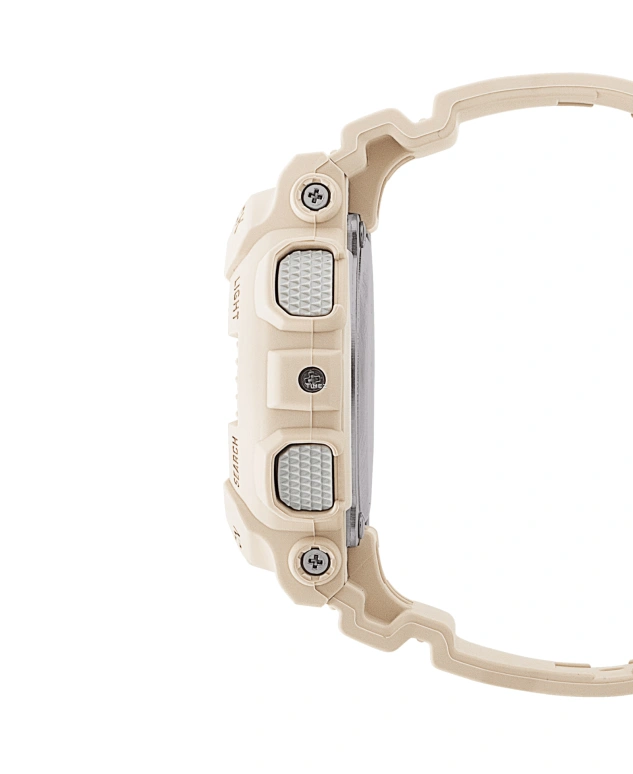 卡西欧,G-SHOCK 45.90毫米,45.90毫米,合成树脂,粉色,石英,倒计时,计时,月历,星期历,矿物水晶,圆形,GMAS130PA,GMAS130PA-4A