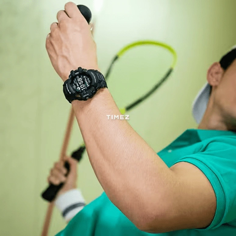 卡西欧,G-SHOCK 56.30毫米,56.30毫米,合成树脂,蓝色,黑色,处理器,智能手表,GPS,高度计,罗盘,矿物水晶,圆形,GSWH1000,GSWH1000-1