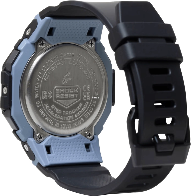 卡西欧,G-SHOCK 43.80毫米,43.80毫米,生物基,合成树脂,黑色,石英,倒计时,计时,年历,月历,矿物水晶,八角形,GMDB300,GMDB300-1