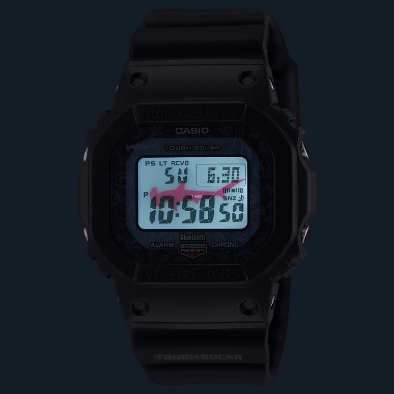 卡西欧,G-SHOCK 48.90x42.80毫米,48.90x42.80毫米,生物基,合成树脂,蓝色,石英,倒计时,计时,月历,星期历,矿物水晶,方形,GWB5600CD1A2