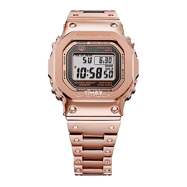 卡西欧,G-SHOCK 49.30x43.20毫米,49.30x43.20毫米,不锈钢,灰色,石英,倒计时,计时,万年历,月历,矿物水晶,方形,GMW,GMW-B5000GD-4