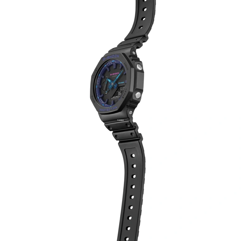 Casio,G-SHOCK 45.40mm,45.40mm,Carbon,Resin,Black,Quartz,Countdown,Chronograph,Month,Date,Hardlex,Octagon,GA2100VB,GA2100VB-1A