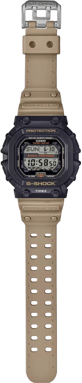 卡西欧,G-SHOCK 55.50x53.60毫米,55.50x53.60毫米,合成树脂,黑色,石英,倒计时,计时,月历,星期历,矿物水晶,方形,GX56TU,GX56TU-1A5
