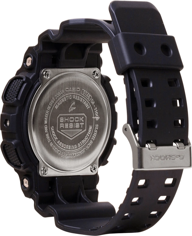 卡西欧,G-SHOCK 55x51.20毫米,55x51.20毫米,合成树脂,绿色,石英,倒计时,计时,月历,星期历,矿物水晶,圆形,GA110CD,GA110CD-1A3