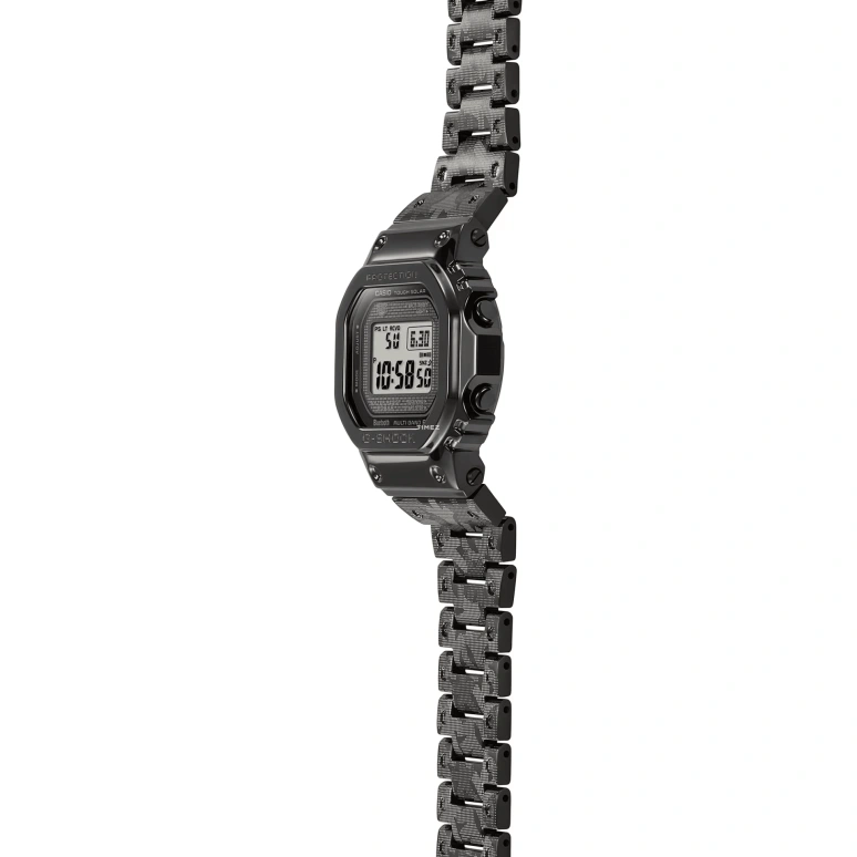 卡西欧,G-SHOCK 49.30x43.20毫米,49.30x43.20毫米,不锈钢,灰色,石英,倒计时,计时,万年历,月历,矿物水晶,方形,GMW,GMW-B5000EH-1
