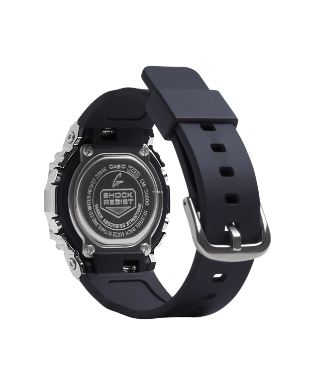 卡西欧,G-SHOCK 43.80x38.40毫米,43.80x38.40毫米,合成树脂,黑色,石英,倒计时,计时,月历,星期历,矿物水晶,方形,GMS5600,GMS5600-1